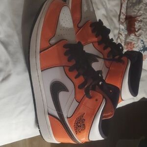 Nike Kids' Orange and Black Sneakers